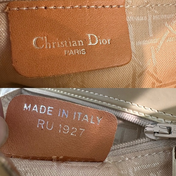 💯Authentic Lady Dior Micro Cream Bag with Silver Hardware🍀 - Picture 13 of 17